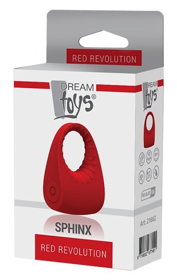 Красное эрекционное кольцо SPHINX - Dream Toys - в Ростове-на-Дону купить с доставкой