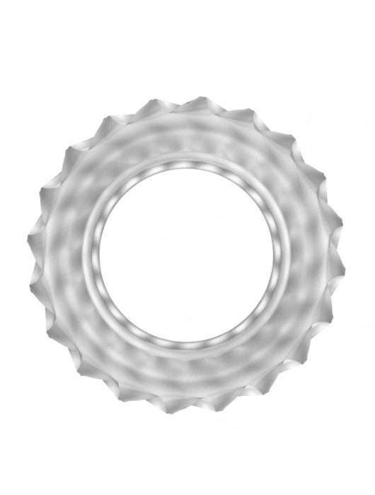 Прозрачное эрекционное кольцо No.40 Ball Strap - Shots Media BV - в Ростове-на-Дону купить с доставкой