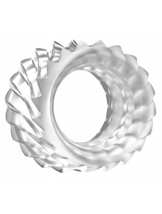 Прозрачное эрекционное кольцо No.40 Ball Strap - Shots Media BV - в Ростове-на-Дону купить с доставкой