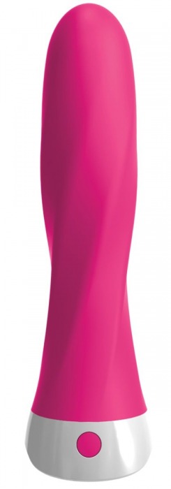 Розовый вибромассажер со сменной присоской Wall Banger Deluxe - 19 см. - Pipedream