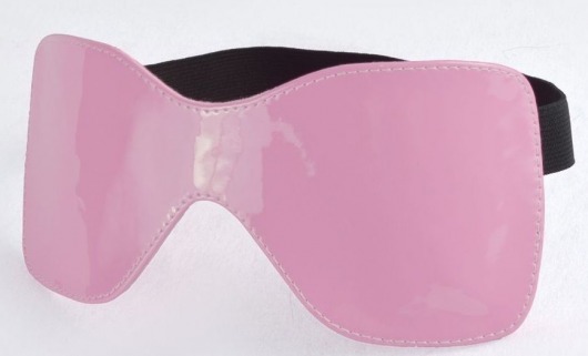 Розовая лаковая маска на резиночке - Sitabella - купить с доставкой в Ростове-на-Дону
