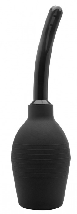 Черный анальный душ Anal Douche с изогнутой трубкой - Shots Media BV - купить с доставкой в Ростове-на-Дону