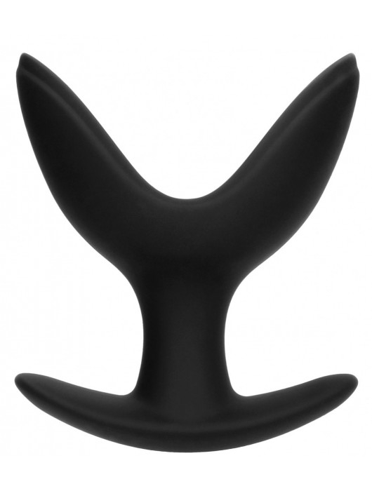 Черная анальная пробка-эспандер Split 4 - 8,5 см. - Shots Media BV