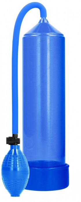 Синяя ручная вакуумная помпа для мужчин Classic Penis Pump - Shots Media BV - в Ростове-на-Дону купить с доставкой
