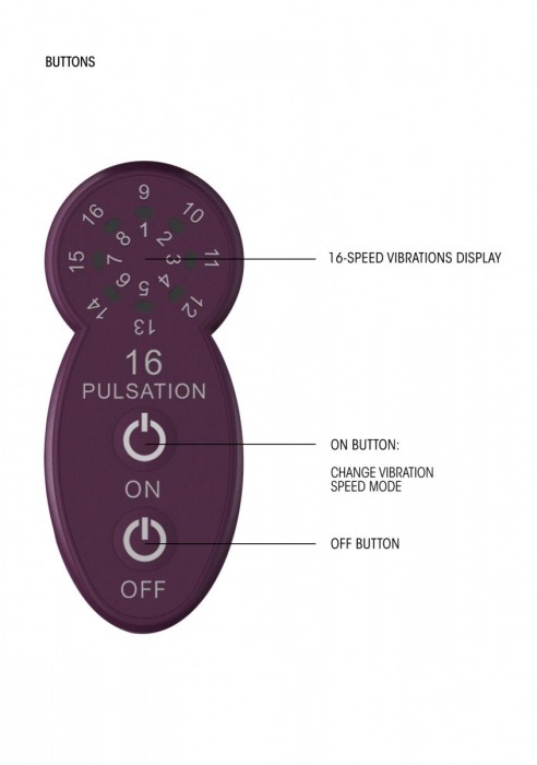 Фиолетовый универсальный массажер Silicone Massage Wand - 20 см. - Shots Media BV