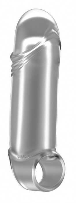 Прозрачная увеличивающая насадка с кольцом N35 Stretchy Thick Penis - 15,2 см. - Shots Media BV - в Ростове-на-Дону купить с доставкой