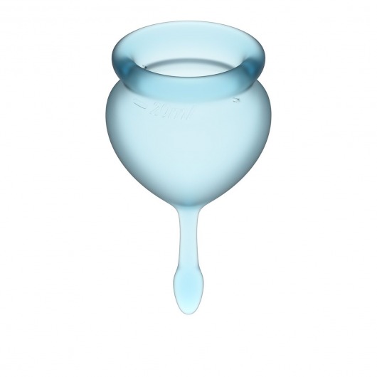 Набор голубых менструальных чаш Feel good Menstrual Cup - Satisfyer - купить с доставкой в Ростове-на-Дону