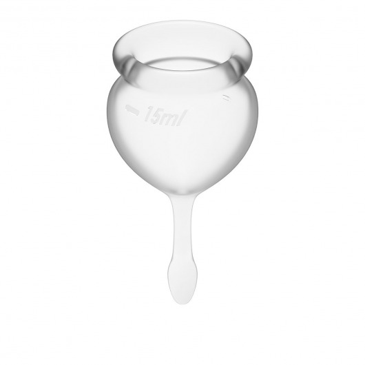 Набор прозрачных менструальных чаш Feel good Menstrual Cup - Satisfyer - купить с доставкой в Ростове-на-Дону
