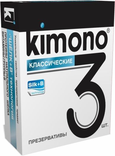 Классические презервативы KIMONO - 3 шт. - Kimono - купить с доставкой в Ростове-на-Дону