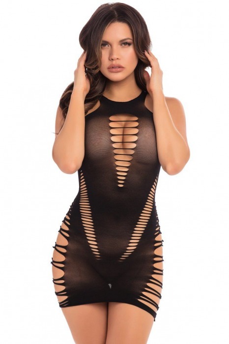 Облегающее бесшовное мини-платье - Pink Lipstick купить с доставкой