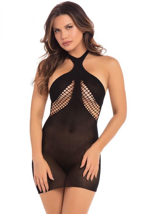 Эффектное облегающее коротенькое мини-платье - Pink Lipstick купить с доставкой