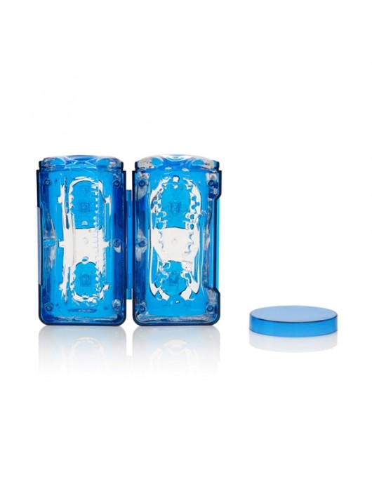 Гелевый голубой супер-мастурбатор Travel JackMaster - California Exotic Novelties - в Ростове-на-Дону купить с доставкой