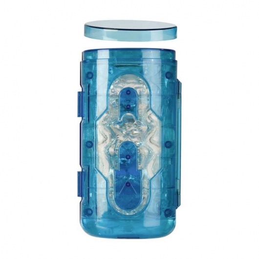 Голубой гелевый супер-мастурбатор JackMaster Masturbator - California Exotic Novelties - в Ростове-на-Дону купить с доставкой