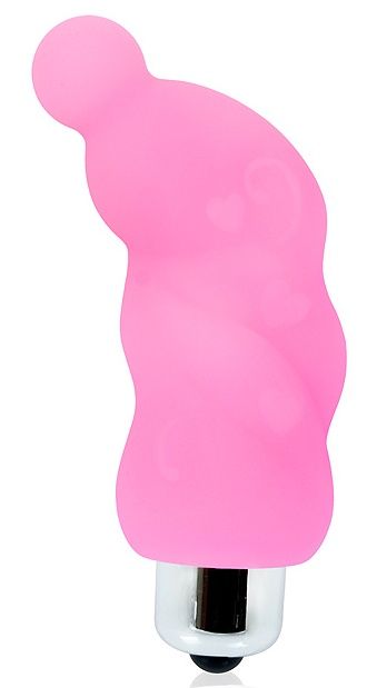 Розовый миниатюрный спиралевидный вибромассажер - 6,9 см. - Cosmo