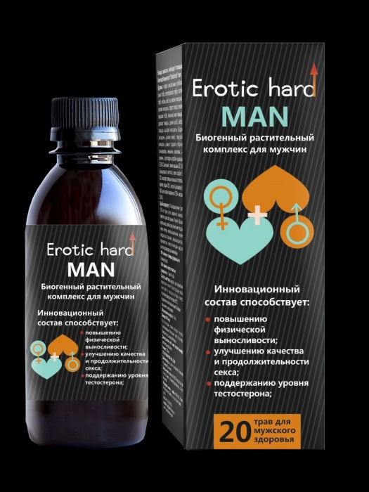 Мужской биогенный концентрат для усиления эрекции Erotic hard Man - 250 мл. - Erotic Hard - купить с доставкой в Ростове-на-Дону