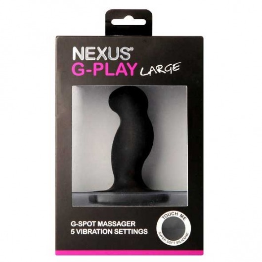 Стимулятор простаты Nexus G-Play Large Black с вибрацией - 10 см. - Nexus Range - в Ростове-на-Дону купить с доставкой