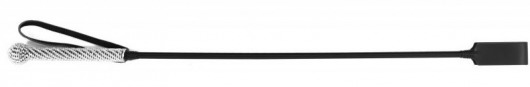 Черный классический гладкий стек с серебристой ручкой - Джага-Джага - купить с доставкой в Ростове-на-Дону