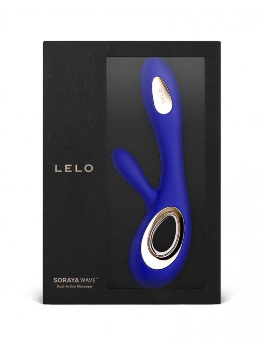 Синий вибратор-кролик Lelo Soraya Wave - 21,8 см. - Lelo