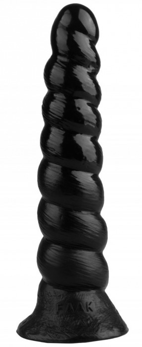 Черная винтообразная анальная втулка - 26 см. - Джага-Джага