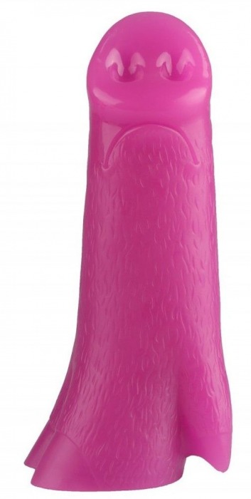 Розовая анальная втулка в виде поросячьего пятачка - 23 см. - Rubber Tech Ltd