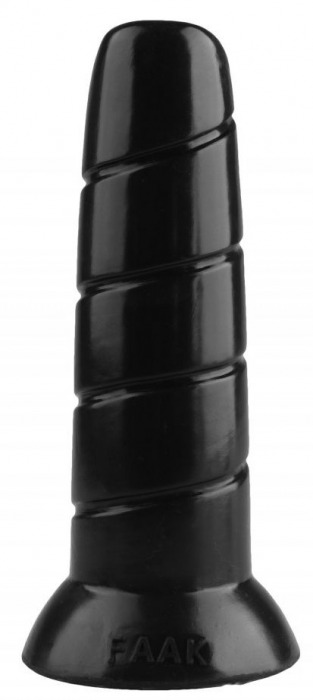 Черная винтообразная анальная втулка - 19,5 см. - Джага-Джага