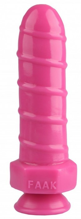 Розовая анальная втулка в виде болта - 21 см. - Джага-Джага
