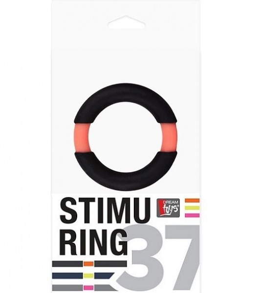 Черно-оранжевое эрекционное кольцо на пенис Neon Stimu - Dream Toys - в Ростове-на-Дону купить с доставкой