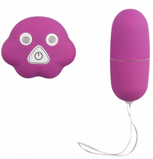 Фиолетовое виброяйцо с пультом управления вибрацией - Джага-Джага