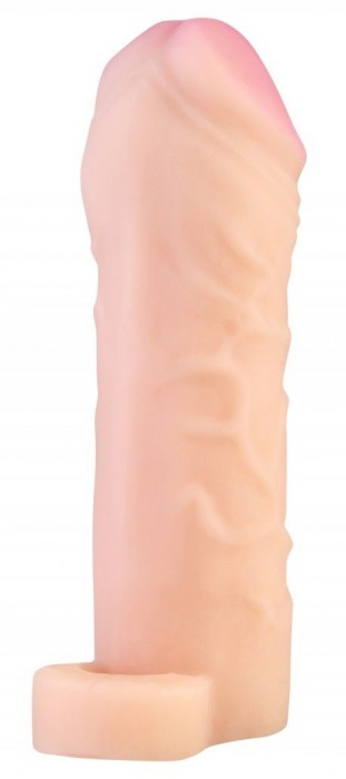 Телесный реалистичный фаллоудлинитель с петлей для мошонки - 16 см. - Джага-Джага - в Ростове-на-Дону купить с доставкой