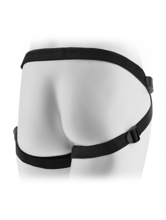 Женские трусики с рюшами для крепления страпона Leather Lovers Harness - Pipedream - купить с доставкой в Ростове-на-Дону