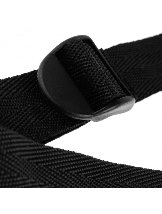 Женские трусики с рюшами для крепления страпона Leather Lovers Harness - Pipedream - купить с доставкой в Ростове-на-Дону