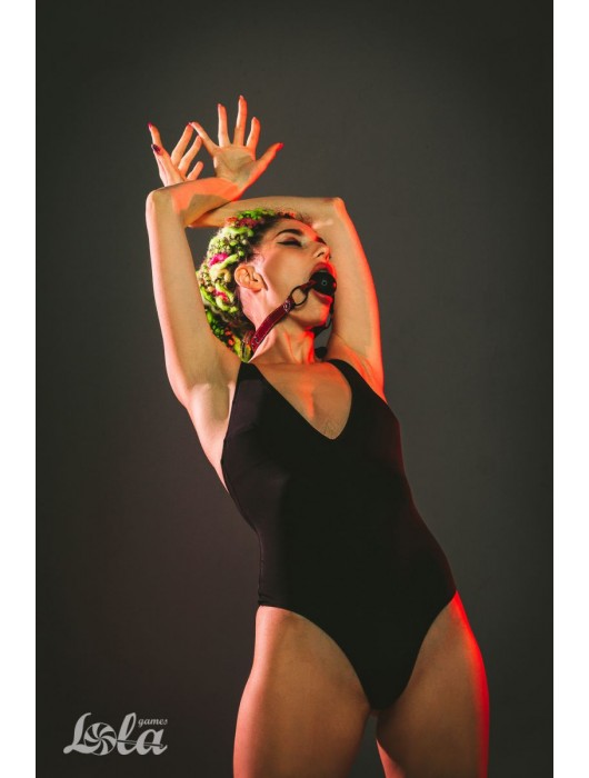 Черно-красный кляп-шарик Love Bite - Lola Games - купить с доставкой в Ростове-на-Дону