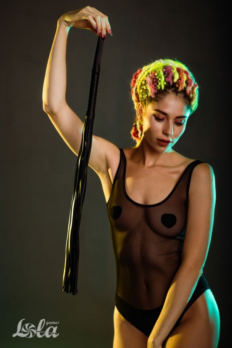 Черная плеть Blazing - 64 см. - Lola Games - купить с доставкой в Ростове-на-Дону