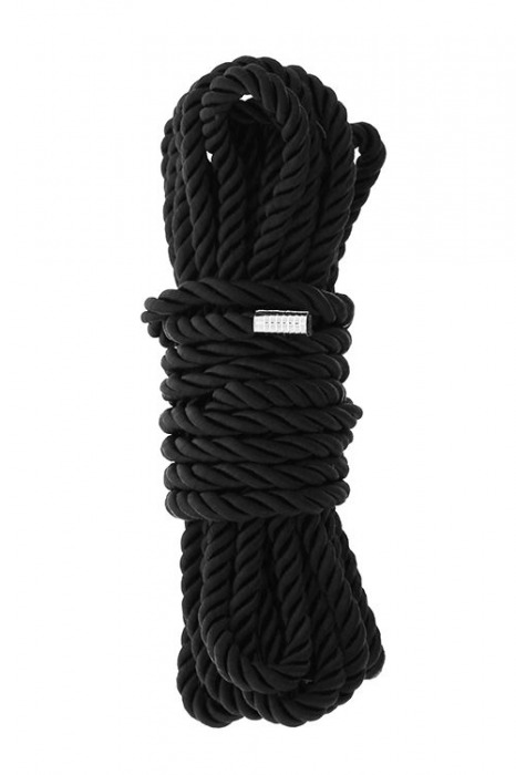 Черная веревка для шибари DELUXE BONDAGE ROPE - 5 м. - Dream Toys - купить с доставкой в Ростове-на-Дону