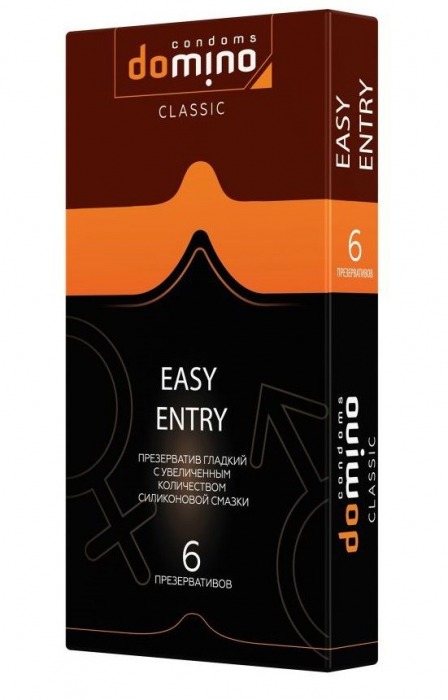 Презервативы с увеличенным количеством смазки DOMINO Easy Entry - 6 шт. - Domino - купить с доставкой в Ростове-на-Дону