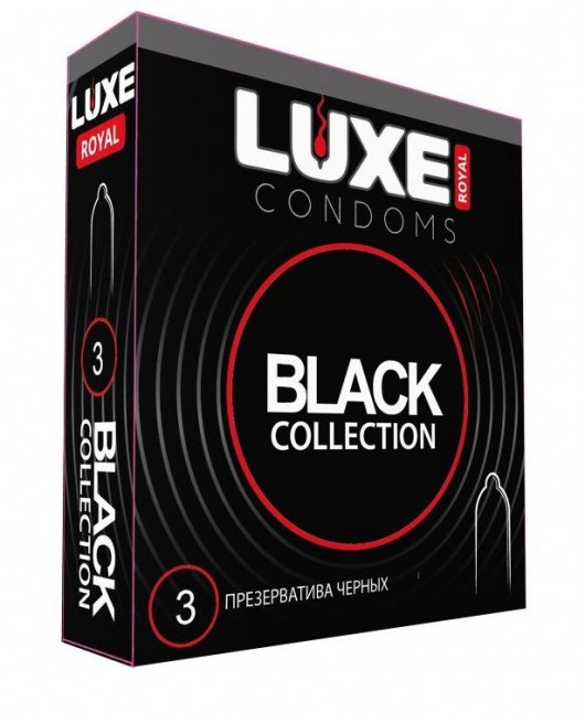 Черные презервативы LUXE Royal Black Collection - 3 шт. - Luxe - купить с доставкой в Ростове-на-Дону