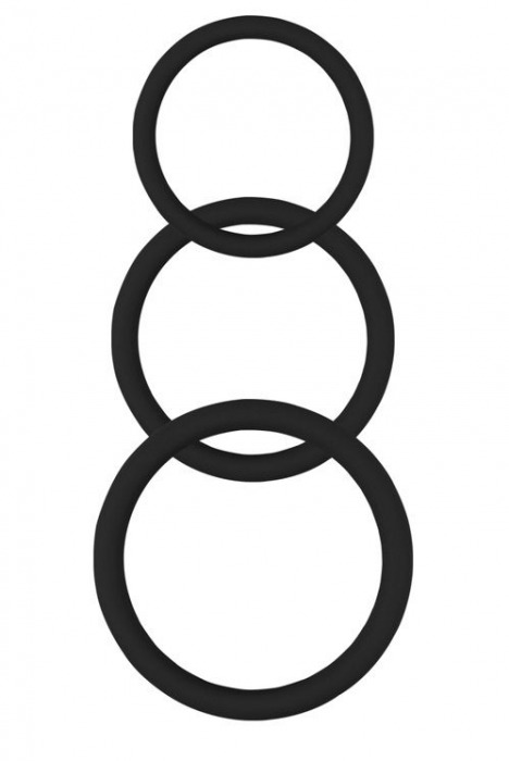 Набор из 3 черных эрекционных колец Magnum Force Cock Ring - Chisa - в Ростове-на-Дону купить с доставкой