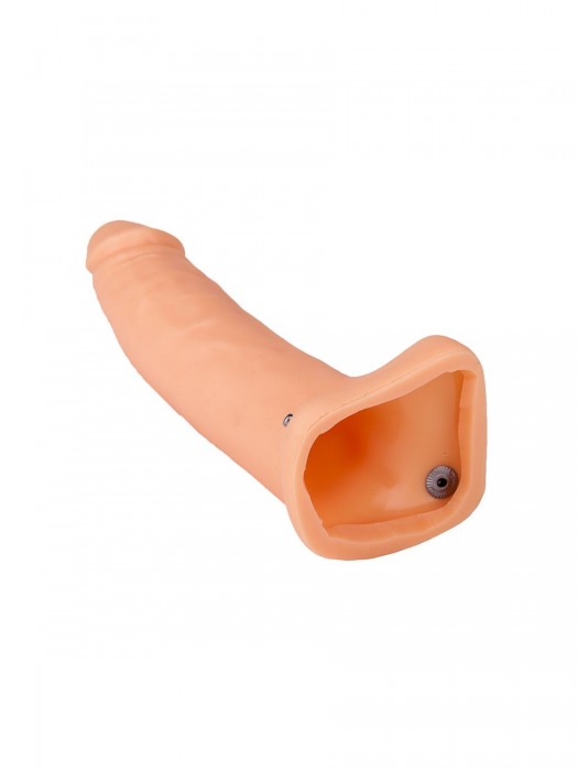 Фаллопротез №3 на резинке размера XXL - 17 см. - Джага-Джага - купить с доставкой в Ростове-на-Дону