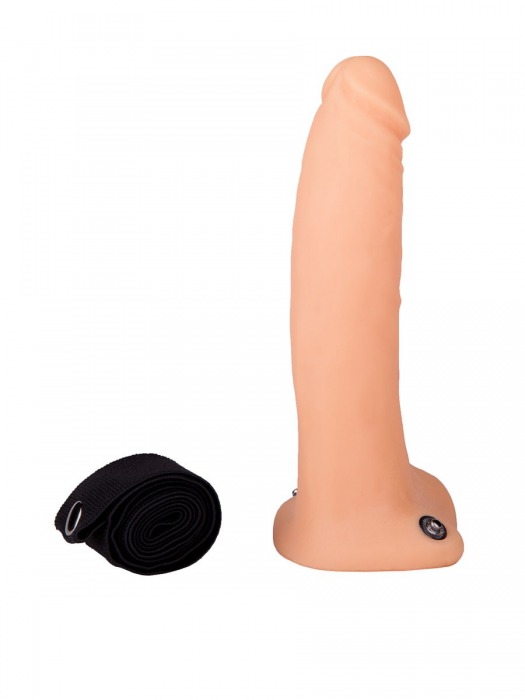 Фаллопротез №3 на резинке размера XXL - 17 см. - Джага-Джага - купить с доставкой в Ростове-на-Дону