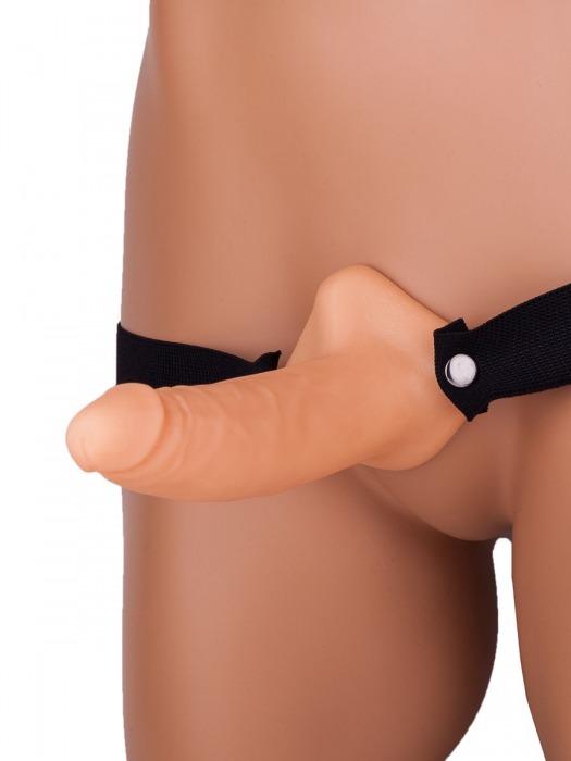 Фаллопротез №3 на резинке размера XXL - 17 см. - Джага-Джага - купить с доставкой в Ростове-на-Дону