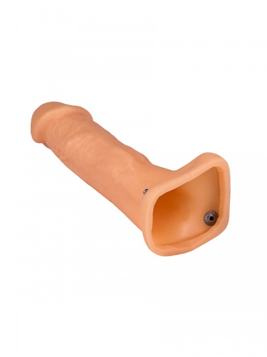 Фаллопротез №5 на резинке размера XXL - 17 см. - Джага-Джага - купить с доставкой в Ростове-на-Дону