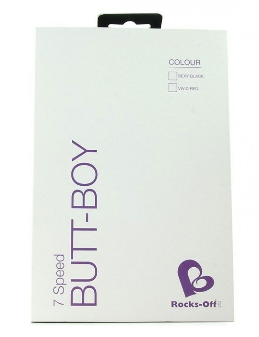 Чёрный вибростимулятор простаты Butt-Boy - Rocks-Off - в Ростове-на-Дону купить с доставкой