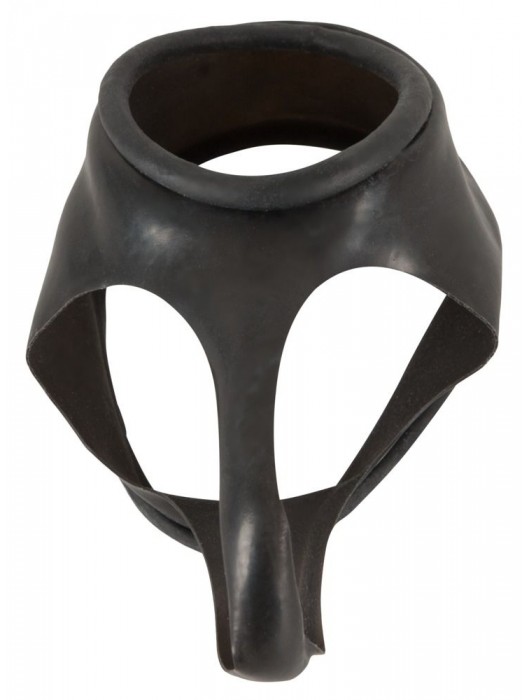 Чёрная утяжка для пениса и мошонки Penis Manschette - Orion - в Ростове-на-Дону купить с доставкой