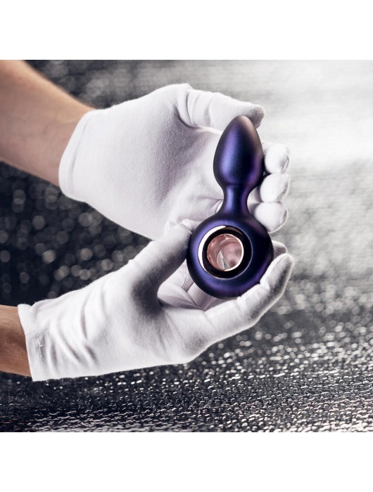 Фиолетовая анальная вибропробка Deep Space с кольцом-держателем - 12,7 см. - ONE DC B.V.