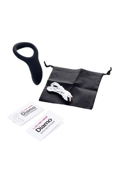 Черное эрекционное кольцо Lovense Diamo - Lovense - в Ростове-на-Дону купить с доставкой