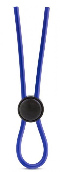 Синее эрекционное лассо Silicone Loop Cock Ring - Blush Novelties - в Ростове-на-Дону купить с доставкой