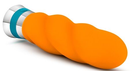 Оранжевый вибромассажер VIBRANCE - 15,2 см. - Blush Novelties