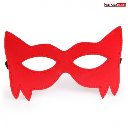 Стильная красная маска на глаза - Notabu - купить с доставкой в Ростове-на-Дону