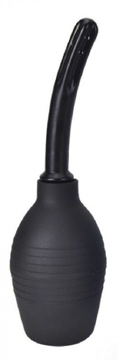 Черный анальный душ с изогнутым наконечником - Джага-Джага - купить с доставкой в Ростове-на-Дону