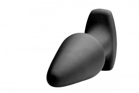 Черная анальная пробка Model R Smooth Rimming Plug with Remote - 14,2 см. - XR Brands